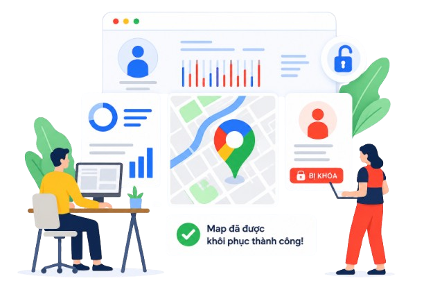 Dịch vụ khôi phục Google Map bị khóa